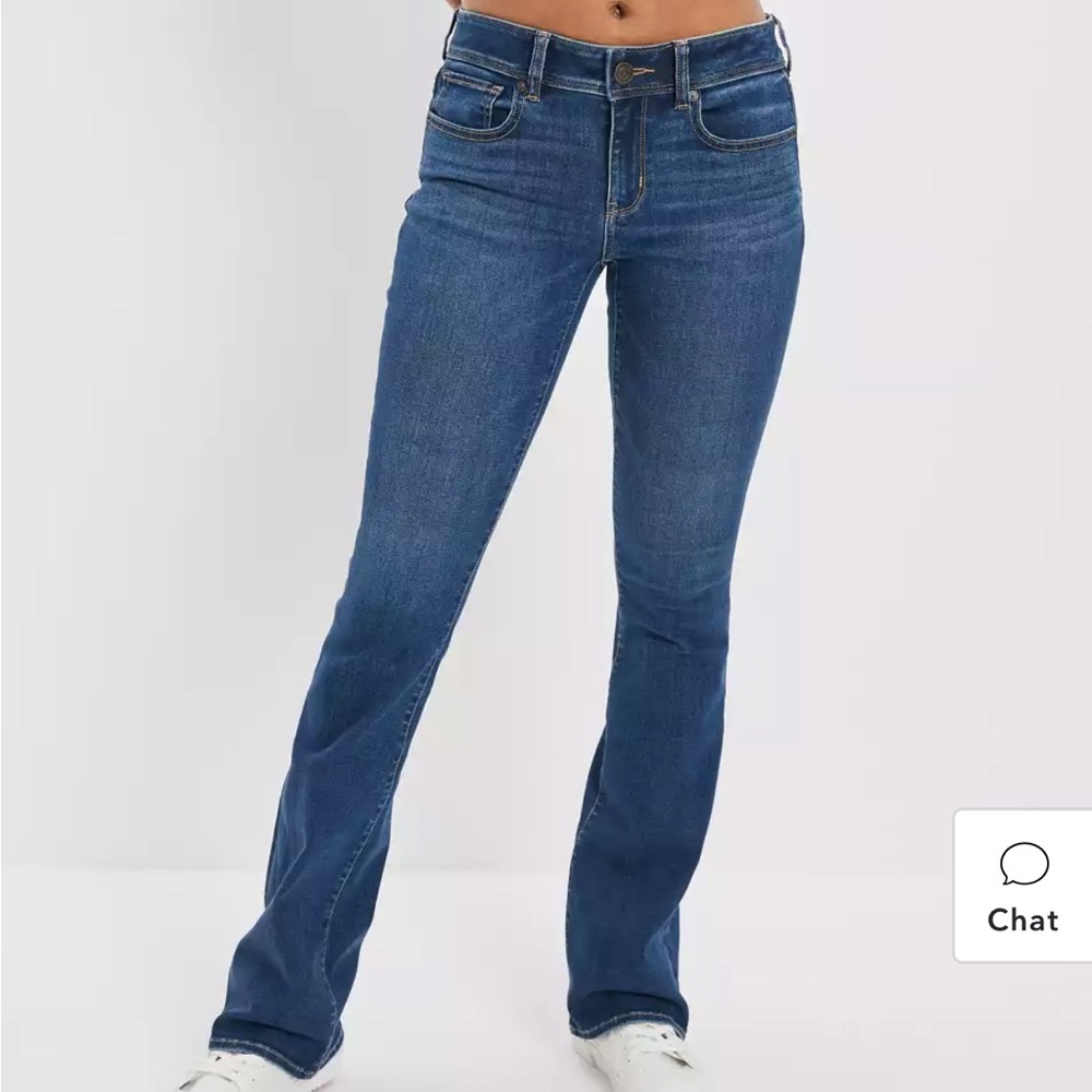 American Eagle Low Rise Kick Bootcut Stretch Jeans, size 18